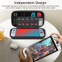 Bukuhlio Étui Rigide EVA pour Nintendo Switch/Switch OLED - Housse Zippée Anti-Choc 10 Cartes + Rangement - Pochette Durable pou
