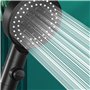 GEFIRE Pommeau de Douche à Main Haute Pression à 5 Modes avec Interrupteur de Pause Marche/Arrêt, Pommeau de Douche, Buses Anti-