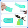 60 Pièces Porte Etiquette Clef, Porte Clés, Portes Etiquettes de Portes Cles avec Anneaux, Porte Cles Etiquette pour Étiquette d