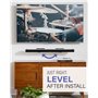 Sanus Support mural universel extensible pour barre de son – Compatible avec la plupart des barres de son, supports de haut-parl
