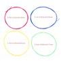 Dilwe Jeu de Cordes d'ukulélé, 4pcs / Set Cordes en Nylon coloré pièces de Rechange pour ukulélé