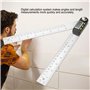 Akozon Rapporteur Règle, 0–200 mm en Acier Inoxydable électronique Goniomètre de Rapporteur numérique Viseur d'angle à Onglet Ja
