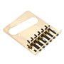 Chevalet en métal de Guitare électrique avec clé vis Accessoire pour Guitare Telecaster (Or)