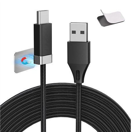 Magtame Staycable Câble USB vers USB C avec support magnétique