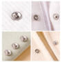 DALAETUS 200 Boutons Pression Kits avec Pinces, Boutons-Pression en Metal, Bouton Pression Sans Couture, Outils de Bricolage Acc