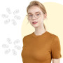 10 Paires Plaquettes de Nez pour Lunettes Kit, Coussinets de Nez en Silicone, Plaquettes de Nez Antidérapantes, Accessoires pour