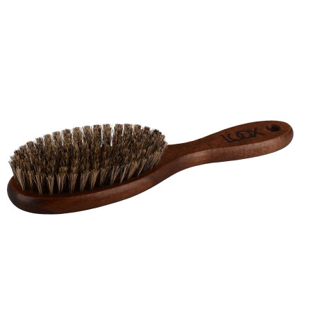 LUQX Brosse à cheveux spéciale avec poils de sanglier super doux – Brosse à démêler les cheveux ultra fins et les cheveux fins