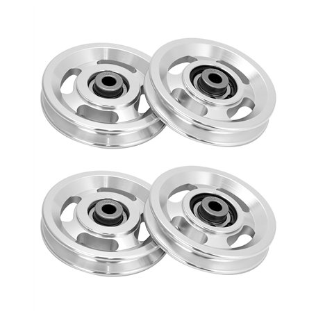 QWORK® 95mm heary Duty Gym roulement poulie