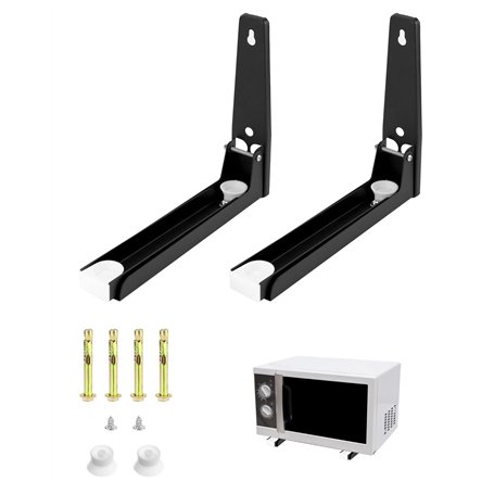 QWORK® 2 pièces support mural pour micro ondes