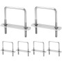 QWORK® 6 Pièces boulons en U M6 en acier inoxydable