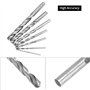 QWORK® 16 pièces jeu de tarauds et forets professionnels, jeu de tarauds M3-M12, 7 forets hélicoïdaux HSS 2.5-10.2 mm, cléà tara