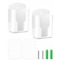 QWORK 2PCS Support Telecommande Mural avec Adhésive et Vis