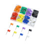 QWORK® Lot de 160 Epingles Drapeaux