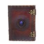 Jaald A5 Bloc-notes Carnet Cahier Feuilles Leather journal Intime avec Couverture en Cuir Fait à la Main Boulon arbre de la vie