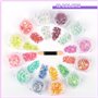 AWAMRWA Paillettes Visage - 12 Couleurs De Paillettes Gel Lumineuse Paillettes Gel Visage Maquillage Festival Fluorescent Paille