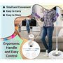 Manche à Balai Télescopique 360° Spin Balai Serpillère avec 2 Tête de Balai à Franges de Rechange 100% Microfibre