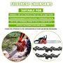EPLZON 250 mm 3/8"LP 1,3 mm 40 maillons Chaîne de tronçonneuse Faible Rebond Chaîne de tronçonneuse compatible avec Einhell, Bos