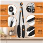 Pince Cuisine Professionnel 26 cm, Pince de Cuisine Résistant à la Chaleur, Pince Barbecue en Acier Inoxydable et Silicone Alime