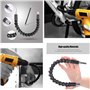 Rallonge de foret flexible pour tige - 1 adaptateur de visseuse d'angle de 105 ° - 3 adaptateurs de douille pour visseuse sans f