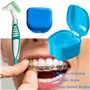 3 pièces Kit De Nettoyage Pour ProthèSes Dentaires, BoîTe De Nettoyage Pour ProthèSes Dentaires, BoîTe De Rangement Pour Apparei