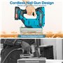 cloueuse electrique sans fil: agrafeuse electrique avec 2 x 2.0Ah Batterie Li-ion, cloueuse sans fil avec 6000 Clous pour les pr