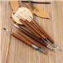 Walfront 6Pcs Outils Sculpture Argile Set Poterie Art Poterie et Sculpture pour Débutants ou Professionnels