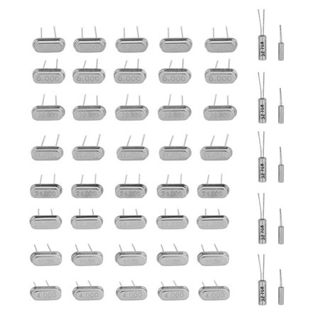 50 pcs 10 valeur Kit Assortiment Oscillateur à Quartz 32