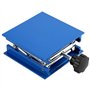 Ascenseur Plate-forme Laboratoire, 100 x 100 mm Bleu Laboratoire de Levage en Aluminium Galvanisé Support de Plate-forme Support