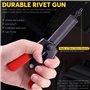 Mardatt Lot de 42 rivets en plastique avec 40 rivets aveugles en nylon de 4 tailles et 1 outil de retrait de fixation en bonus, 