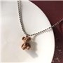 XFSRG Collier Femme en Acier Inoxydable avec Pendentif Ours en Peluche - Bijoux Mode Tendances pour Toutes les Occasions