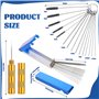 Criveple Kit de Nettoyage de carburateur - 13 Kits de Nettoyage + 10 Aiguilles de Nettoyage + 5 brosses en Nylon + 1 mandrin Tra