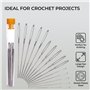 H&S Aiguilles Couture Gros Chas - 15pcs - Pour la Laine ou le Fil - Grande Aiguille à Coudre & a Broder en Acier Inoxydable Émou