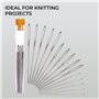 H&S Aiguilles Couture Gros Chas - 15pcs - Pour la Laine ou le Fil - Grande Aiguille à Coudre & a Broder en Acier Inoxydable Émou