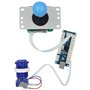 SJ@JX Arcade Game Stick DIY Kit Buttons with Logo LED 8 Way Joystick USB Encoder Cable Controller for PC MAME Raspberry Pi Color
