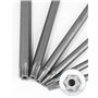 Embouts de tournevis Torx magnétiques 1/4" x 100 mm, Embouts Longs Torx pour Tournevis et visseuse électrique, Tige hexagonale d