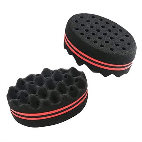 DMZK 2 Pack Brosse éponge pour Cheveux afro