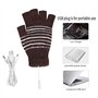 Mitaines Chauffantes USB pour Hommes Et Femmes Mitaines (Café)