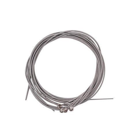 Alnicov 4 pièces en acier inoxydable cordes basses pièces de guitare basse corde de guitare jauge plaqué argent guitare basse ac