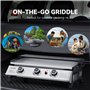 Royal Gourmet PD1303S – Plaque de cuisson à gaz portable de 61 cm avec plaque amovible pour barbecue au propane à 3 brûleurs, id