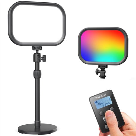 RALENO Lampe vidéo LED RGB avec télécommande