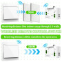 Interrupteur Sans Fil, Interrupteur D'éclairage Sans Fil, 433.92mhz Interrupteur De Sécurité De L'émetteur Rf Et 10a Contrôleur 