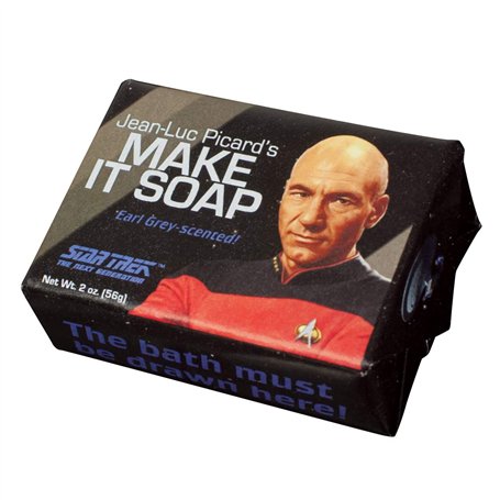 UPG Make it Soap Savon Star Trek à l'arôme Earl Grey | Savon pour les mains solide | 1 savon Jean Luc Picard | Savon de douche p
