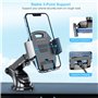Beikell Support Téléphone Voiture, Auto Universel Ventouse Réglable Support Rotation 360° et Un Bouton de Libération pour Smartp