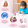 WinWonder Bricolage Perles Set,1150 PCS Bracelets Bricolage Colliers Perles La Fabrication De Bijoux Perles Plastique Coloré Pou