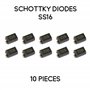 Diodes Schottky SS16-10 pièces