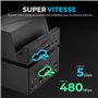 SABRENT Station d'accueil Universelle USB-C pour Ordinateur Portable, Double écran Displaylink Dock pour Ordinateurs Portables,