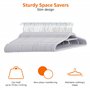Amazon Basics Lot de 50 cintres en velours avec porte-cravate pour costumes Gris clair