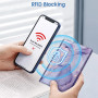 Fintie Porte-Passeport Portefeuille Housse avec Étuis pour AirTag, Voyage Protecteur Portefeuille Pochette Etui de Protection av