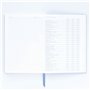 Designworks Ink Vintage Sass JB86-1093EU Carnet de notes à couverture rigide Motif Embrace The Day Bleu 14,6 x 21,6 cm 240 pages
