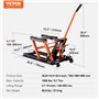 VEVOR Cric de Moto 700 kg Hauteur de Levage 12-38,5 cm Pont Élévateur Hydraulique Plate-Forme Antidérapante Table Élévatrice Mot